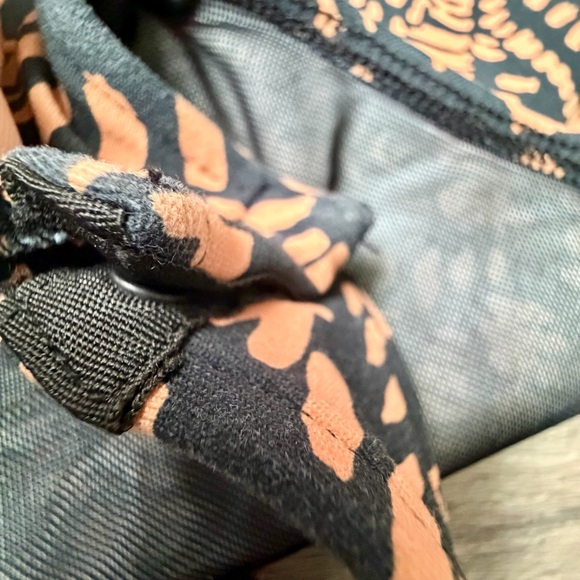 Free People Intimately Heatwave Bodysuit Floral Mesh Lined Plunge Neckline - Picture 3 of 7